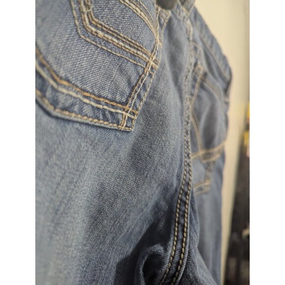 Cinch Ian Jeans Mens 33x32 (Measures 31x30) Slim Boot Western Blue - Picture 14 of 16